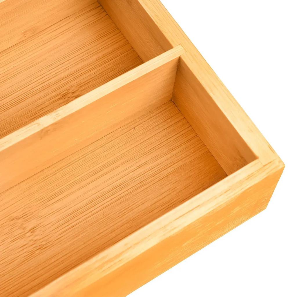 Лоток органайзер для столовых приборов Supretto бамбуковый (91830001)