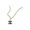 Collana Nera da Donna con Logo a Lettera Doppia C