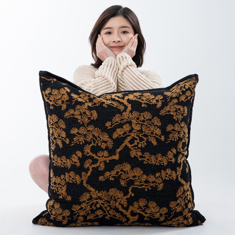 Medieval Style B & B Hotel Throw Pillow Cushion Sofa Living Room Pillowcase Backrest Pad - Soft Fabric Decorative Cushion