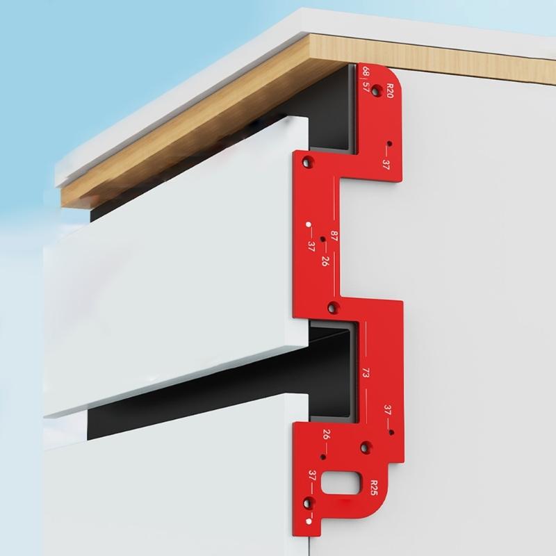 Arcs Grooves Making Tool Multipurpose Arcs Grooves Cutter Woodworking Slotting Template Suitable for Wardrobe Door Panel