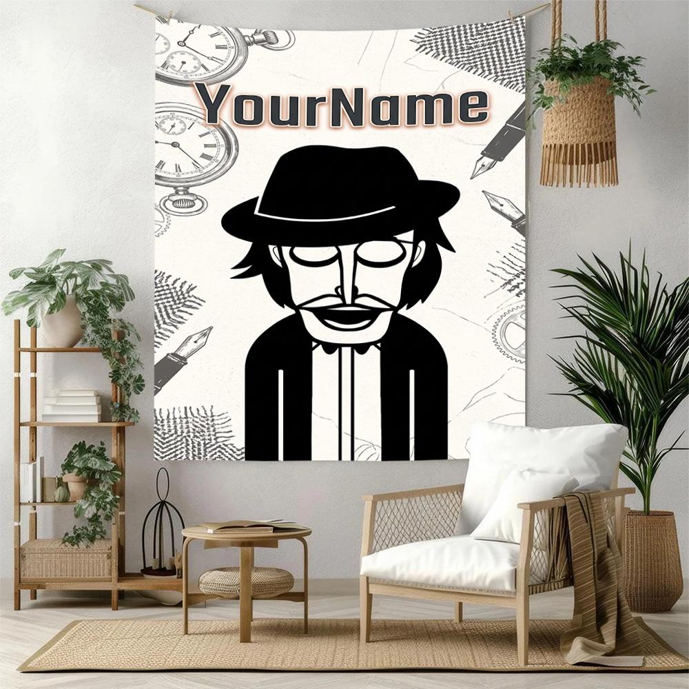 Incredibox Custom Your Name Wall Decor Tapestry Art For Pet Memorial Birthdaywedding Party Backdrop Family Gift