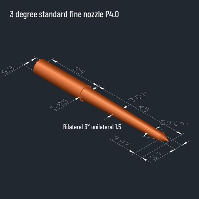 Extra Long EDM Electrode Rod for Submarine Gate Injection - Purple and Tungsten Copper