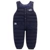 Kids Overalls Jumpsuit Down Pants Suspenders Pants Baby Suspenders Rompers Clothes Snow Play Boys Girls Padded Thick Autumn Winter 90 100 110 120