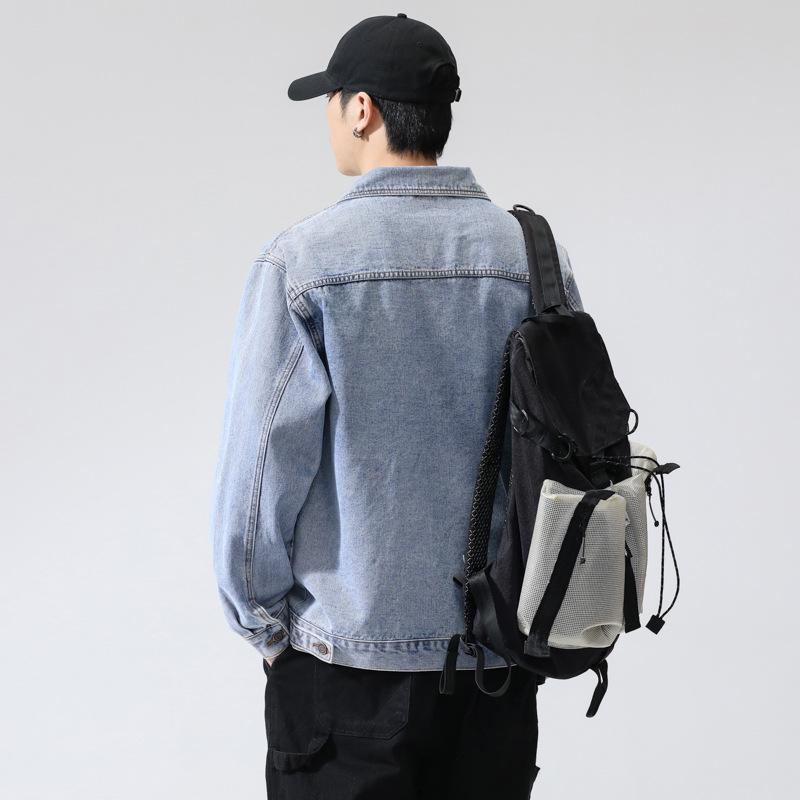 2024 Men's Trendy Loose Denim Jacket - Spring Casual Korean Style