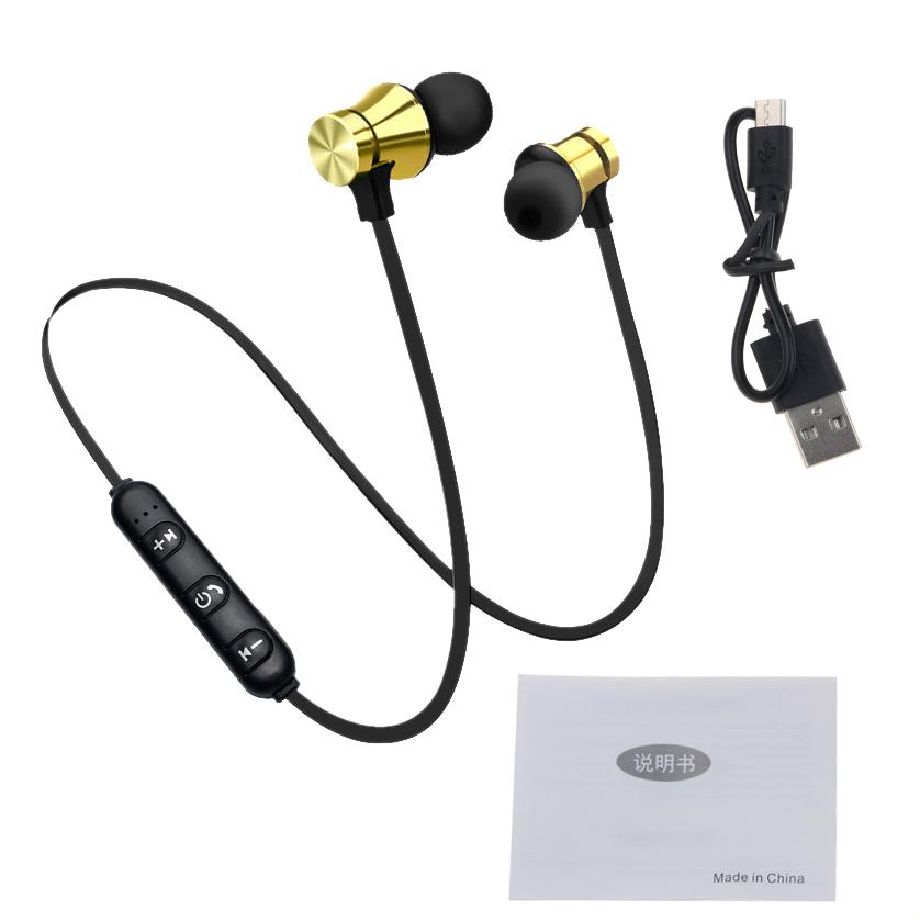 Magnetic Earphone Bluetooth-compatible 4.2 Wireless Headset In-Ear Noise Reduction Hanging Neck Headset Sports Headphones