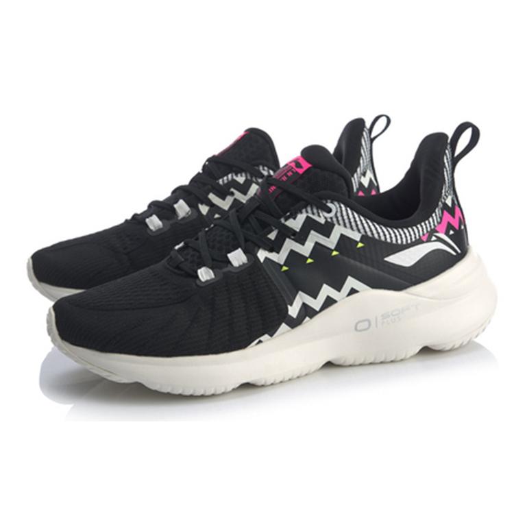 Li Ning SOFT PLUS Low top Running Shoes Women's Black White ARHQ024-6