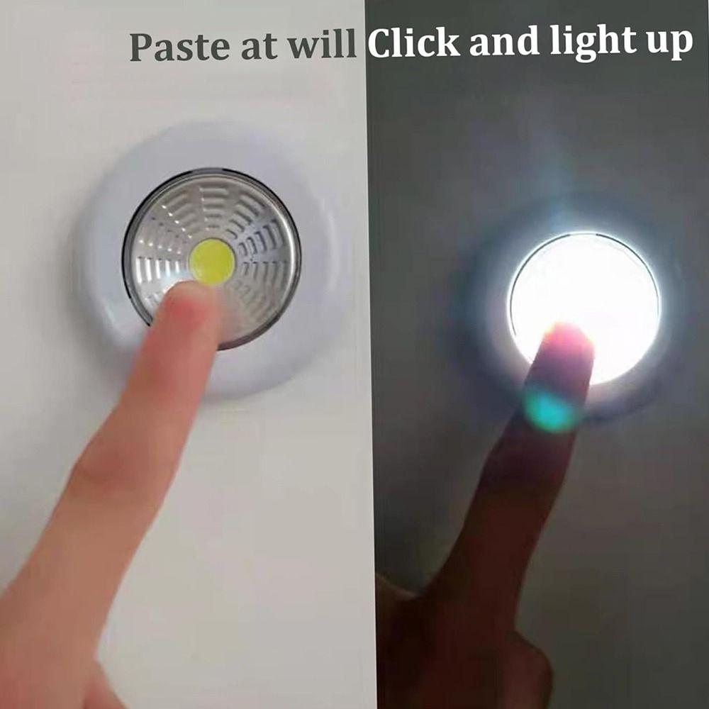 Battery Operated Push Lights Wireless LED Puck Lights  for Closet Counter Kitchen Cabinet