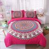 Bohemian Mandala Printed Home Bedding Set, Bedroom Soft Duvet Cover, Pillowcase, 2 or 3 Pieces Full Size Home Decoration
