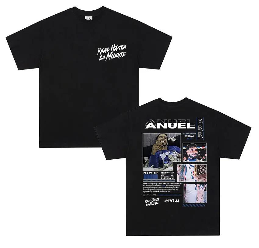 ANUEL AA Suitable for All Seasons New Model Personality Clothes Couples Unisex Oversized T-shirt High Quality Hot Product High-end Luxury