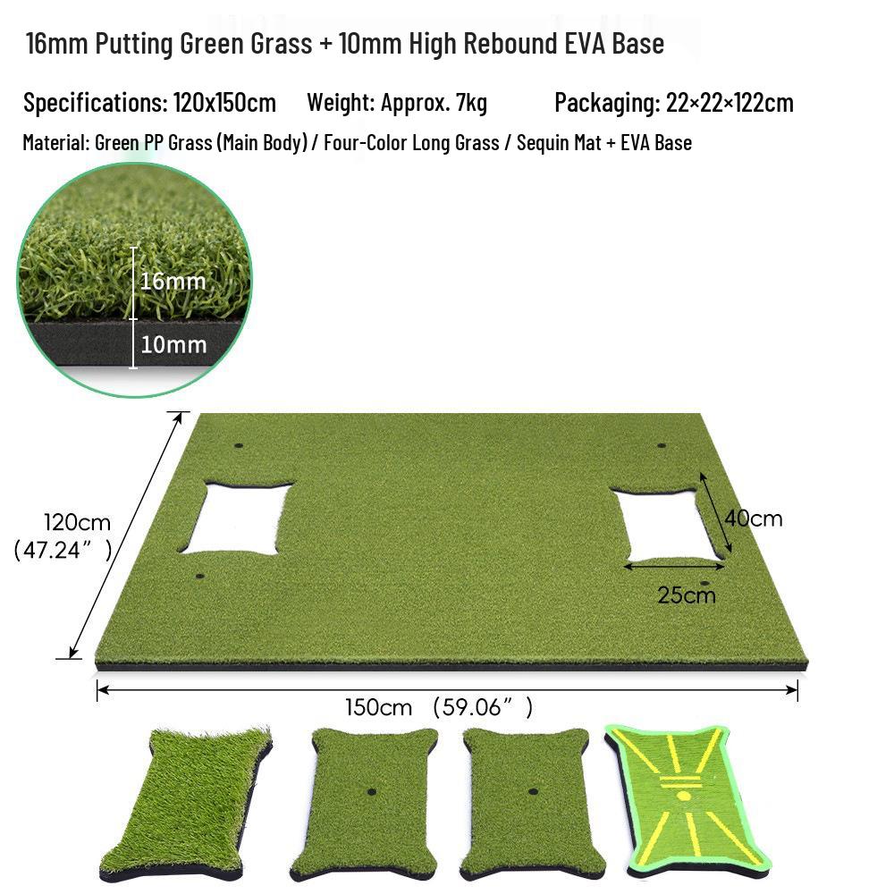 Versatile Golf Practice Mat for Indoor and Outdoor Swing Training