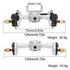Aluminum Front Rear Portal Axle Complete Set+Brass Knuckle Cover For FMS FCX24 Power Wagon K5 FCX18 LC80 RC Crawler Upgrade Part