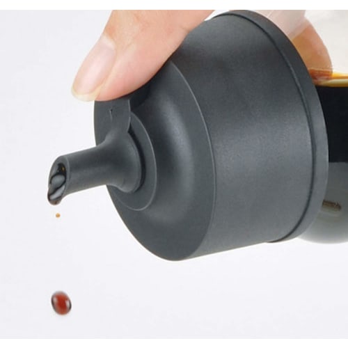 Iwaki Heat-Resistant Glass Condiment Container/Soy Sauce Dispenser, Drip-Free, 120ml (KS521-SVN)