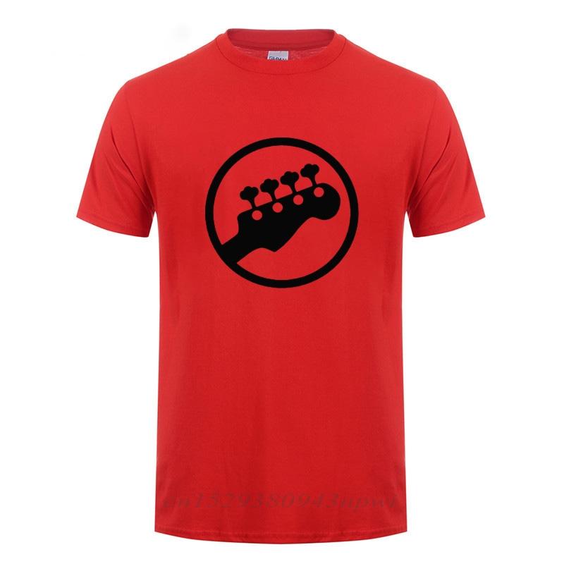 Bass Headstock Guitar Symbol Guitarist Player Musicians Music Rock TShirt Funny Birthday Gift For Men O Neck Cotton T Shirt Tee