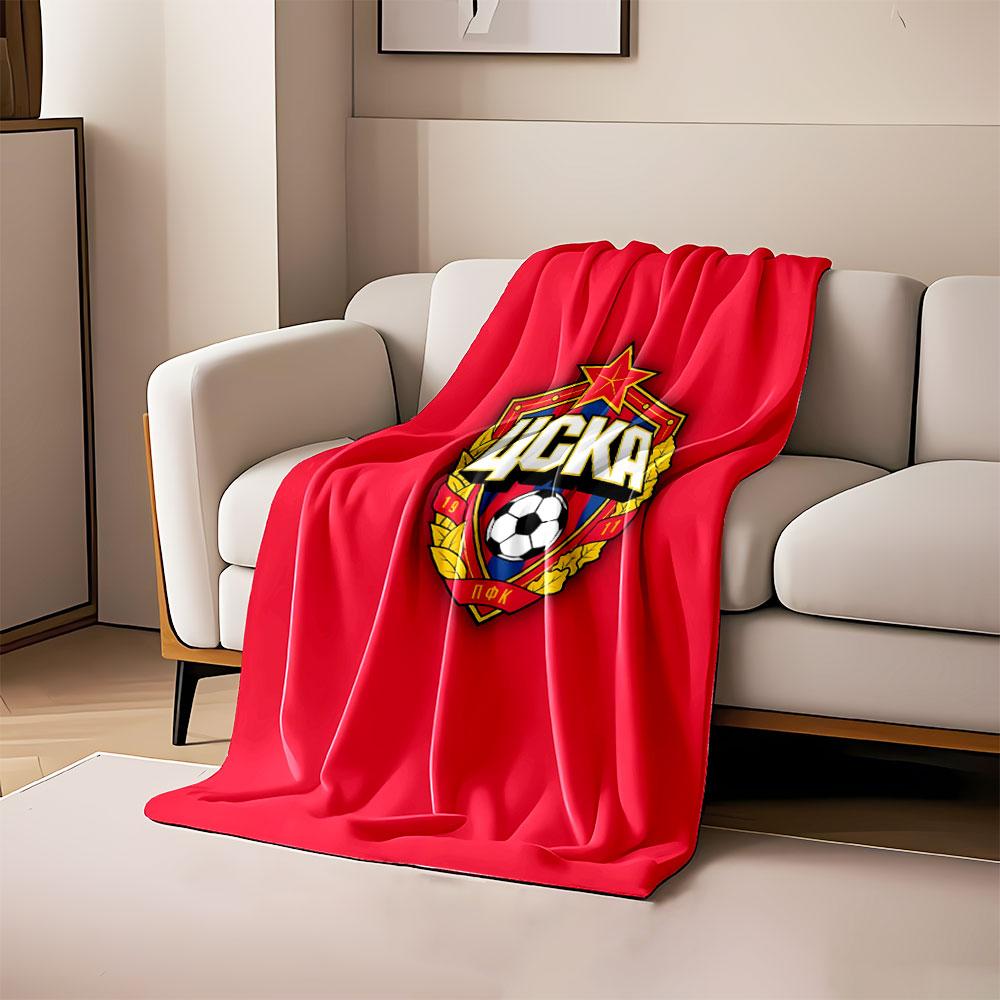 CSKA Soccer Emblem Blanket print blanket soft and cozy perfect for the living room bed sofa or a nap,gift