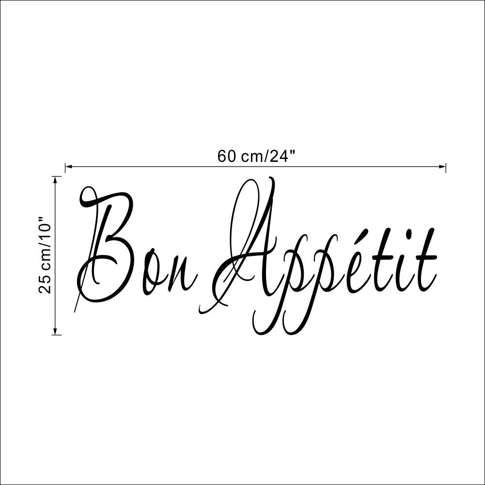 Bon Appetit Cuisine Wall Stickers Home Decoration