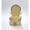Resin Ivory Finish With Gold Color Ganesh Idol For Car Dashboard God Ganesha Idol For Home Decor