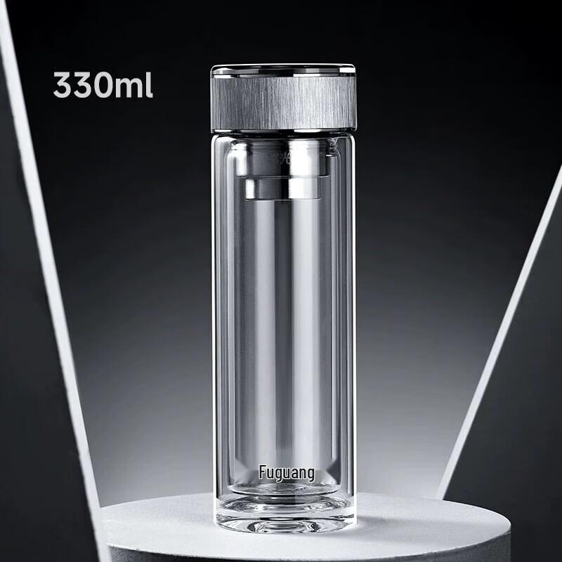 FUGUANG Double-Layer Glass Tea Infuser Cup
