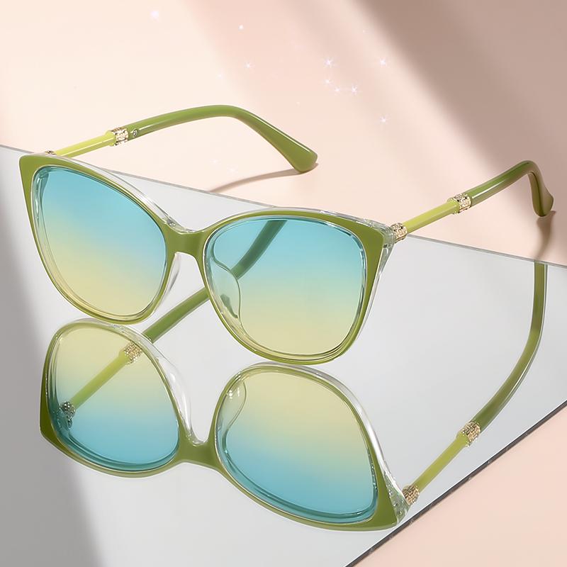 

Exquisite cat-eye sunglasses with metal decoration, fashionable sunglasses, daily wear items