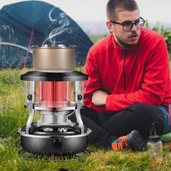 Yousheng Portable Kerosene Stove 2600W 9000BTU Height Adjustable Non-Electric Lightweight Camp Stove Heater Outdoor Cooking Camping Hiking Kerosene