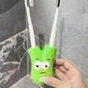 Yousheng Cartoon Toothbrush Holder Whimsical Bathroom Organizer Funny Resin Toothbrush Stand Compact Shelf Saver for Couples