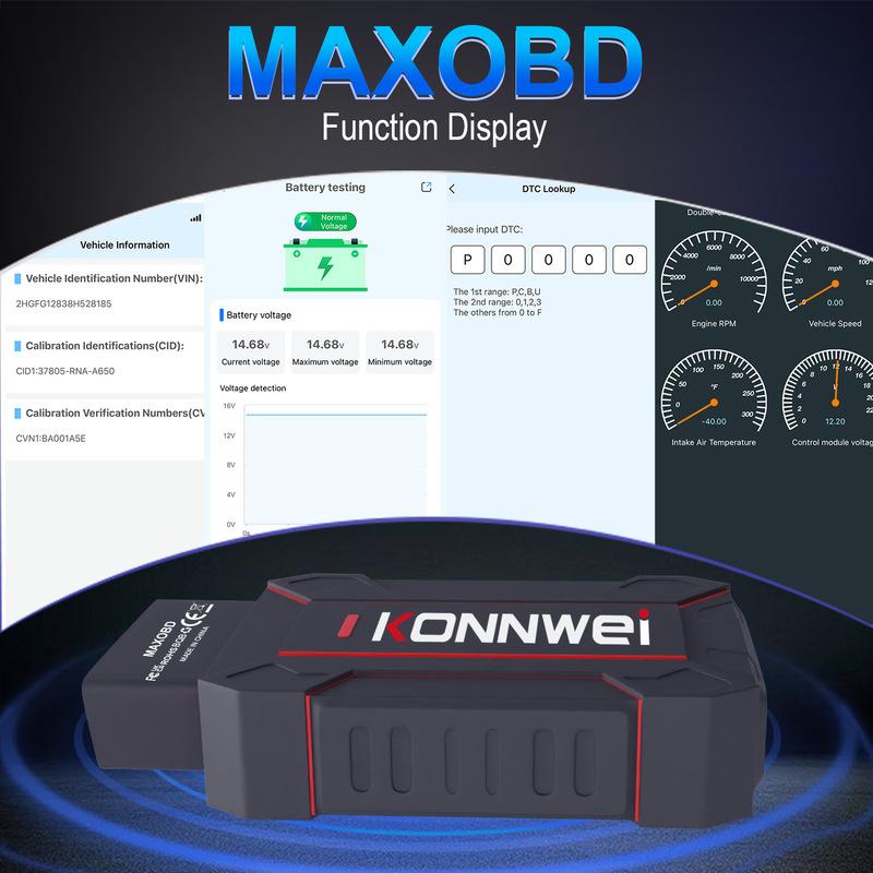 KONNWEI MAXOBD BT 5.2 Full Car System OBD2 Diagnostic Tool For BMW For Benz Code Read Engine ABS For IOS/Android