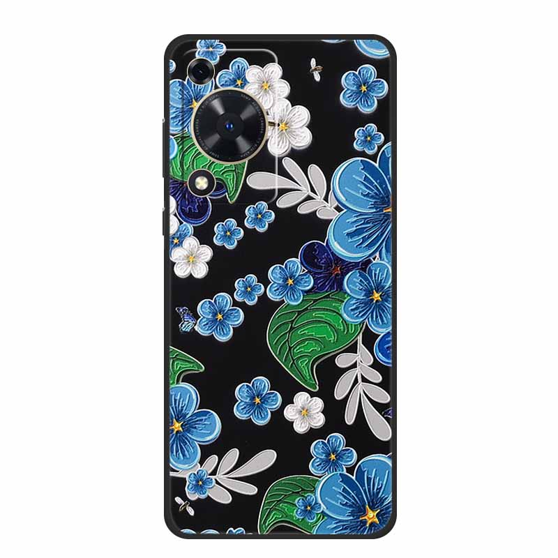 3D Emboss Case For Huawei Nova Y72s Y63 Y72 12s Pura 70 Pro Ultra P60 Pro Phone Case Y 72 S Y 63 Black Silicone Soft Back Cover