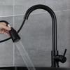 304 Stainless Steel Pull-Out Kitchen Faucet with Splash-Proof, Hot & Cold Features and Vegetable Washing Basin.