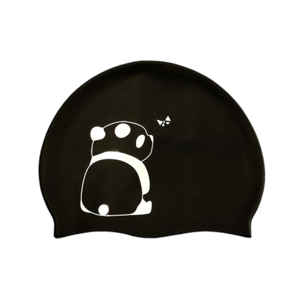 Plus Size Swimming Cap Printed Pattern Ear Protection Bathing Caps Elastic Anti Slip Silicone Swim Cap For Long Short Hair