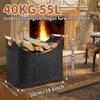 A Top Quality Large Capacity Foldable Firewood Box Wood Storage Basket for Fireplace Stove Clothes Organization Bin - New