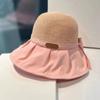 Sunscreen Hat Women's UV Protection Sun Hat Foldable Vinyl Bucket Hat Face Covering Seaside Large Brim Sun Hat