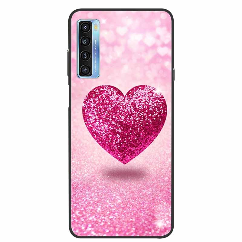 For TCL 20L Case Cute Painted Soft Silicone Back Cover for TCL 20L+ Plus T775H Phone Cases TPU Bumper For TCL 20S 20 L T774H