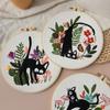 New Cat Embroidery Diy Handmade Material Kit Embroidery Kits