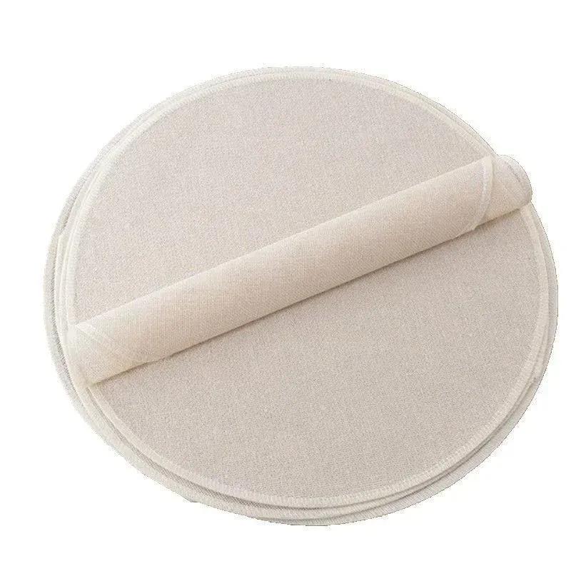 NEW 5Pcs Cotton Steamer Cloth Round Gauze Drawer Mat Stuffed Buns Steamed Bread Kitchen