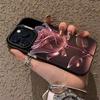 Powder crystal rose is suitable for Apple 15Promax mobile phone case iPhone16 new 14Promax advanced 17 beautiful