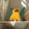 Funny And Surprising Duck Pattern Pillow Case Double-Sided Plush Sofa Cushion Covers Organic Breathable Invisible Zipper
