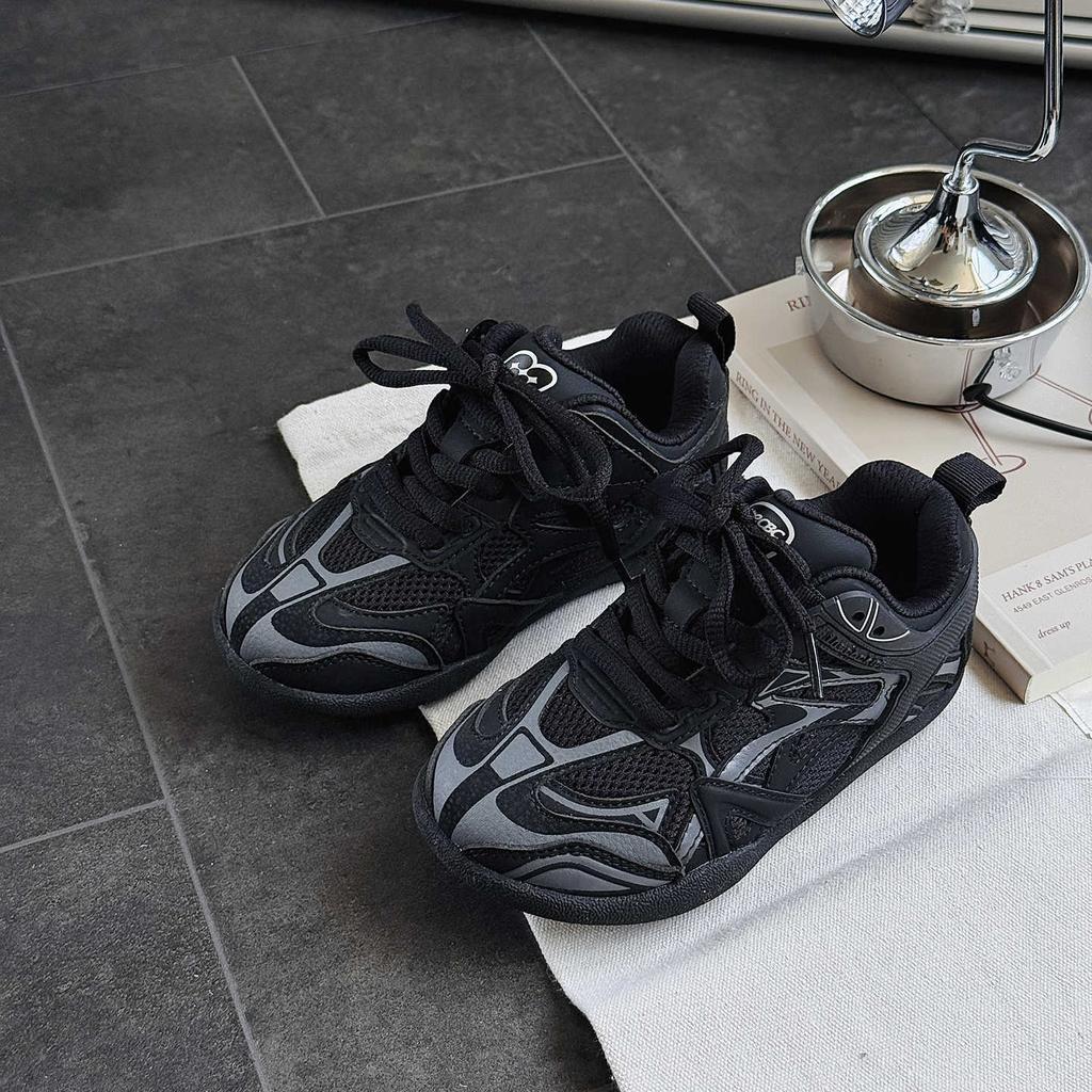 XSHX Paris Schwerindustrie Retro Komplizierte Dad Board Schuhe Dünne Sohle Funktion Jungen und Mädchen Herbst Neu Wenzhou Klettverschluss Trendy Cool