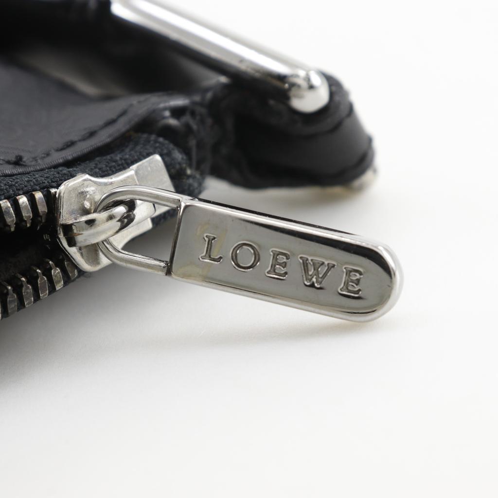LOEWE Repeat anagram Shoulder Bag black PVC mens Used