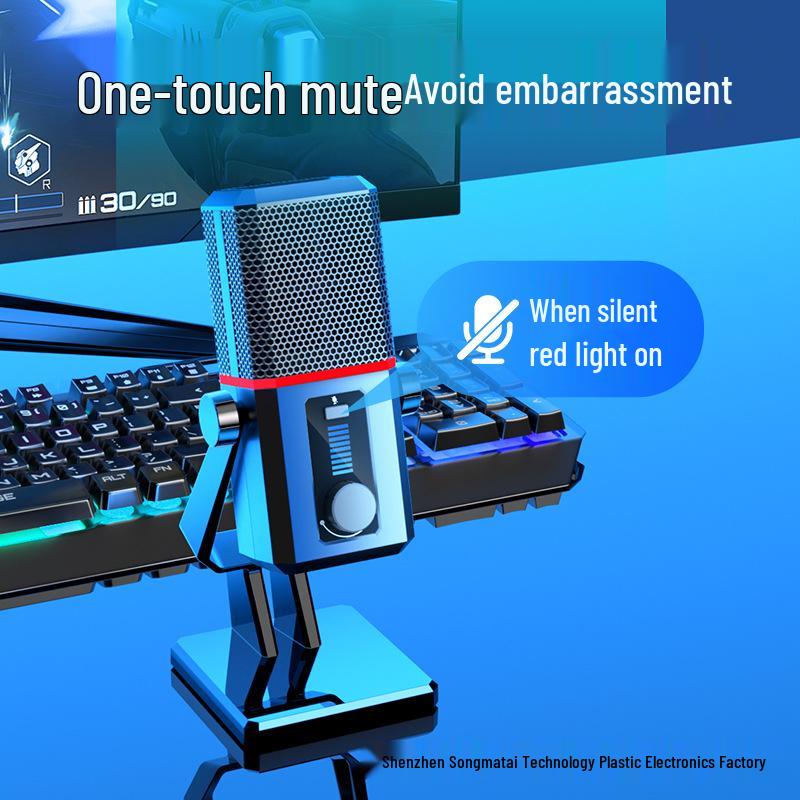 Fashion Tribe K6 USB Wired Microphone for Gaming, Streaming, and Recording