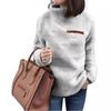 New Sweater from Foreign Trade Source Women's Fashion Zipper High Collar Bottom Casual Hoodies