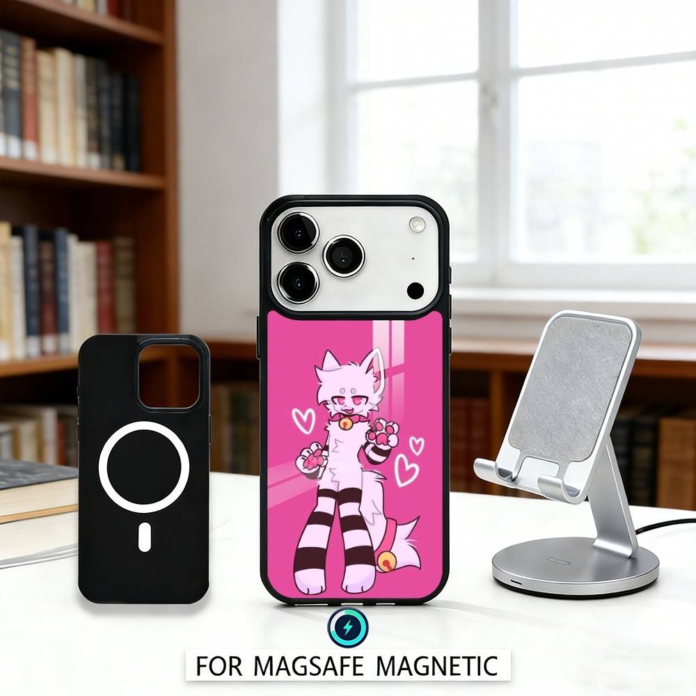 1PC Cute B-Boykisser Phone Case For iPhone 17,16,15,14,13,12,Pro,Max For Magsafe Magnetic Wireless Charging