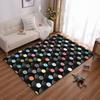 Colorful Vinyl Record Pattern Design Rug Non-slip rug suitable for living room and bedroom sofas sofas