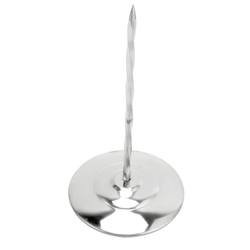 Receipt Bill Holder Thickened Stainless Steel Round Bottom Nonslip Ticket Spike for Restaurants