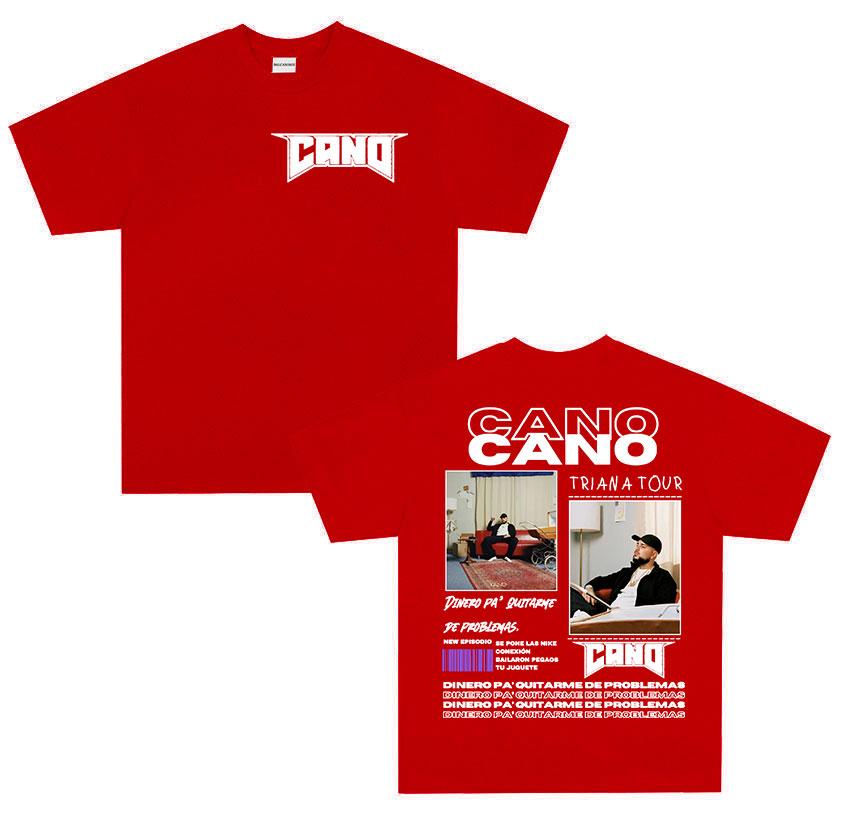 

Rapper Cano Triana Tour 2026 new Album T Shirt Unisex fashion Vintage print Tshirt Hip Hop gothic short sleeve tshirts streetwear M