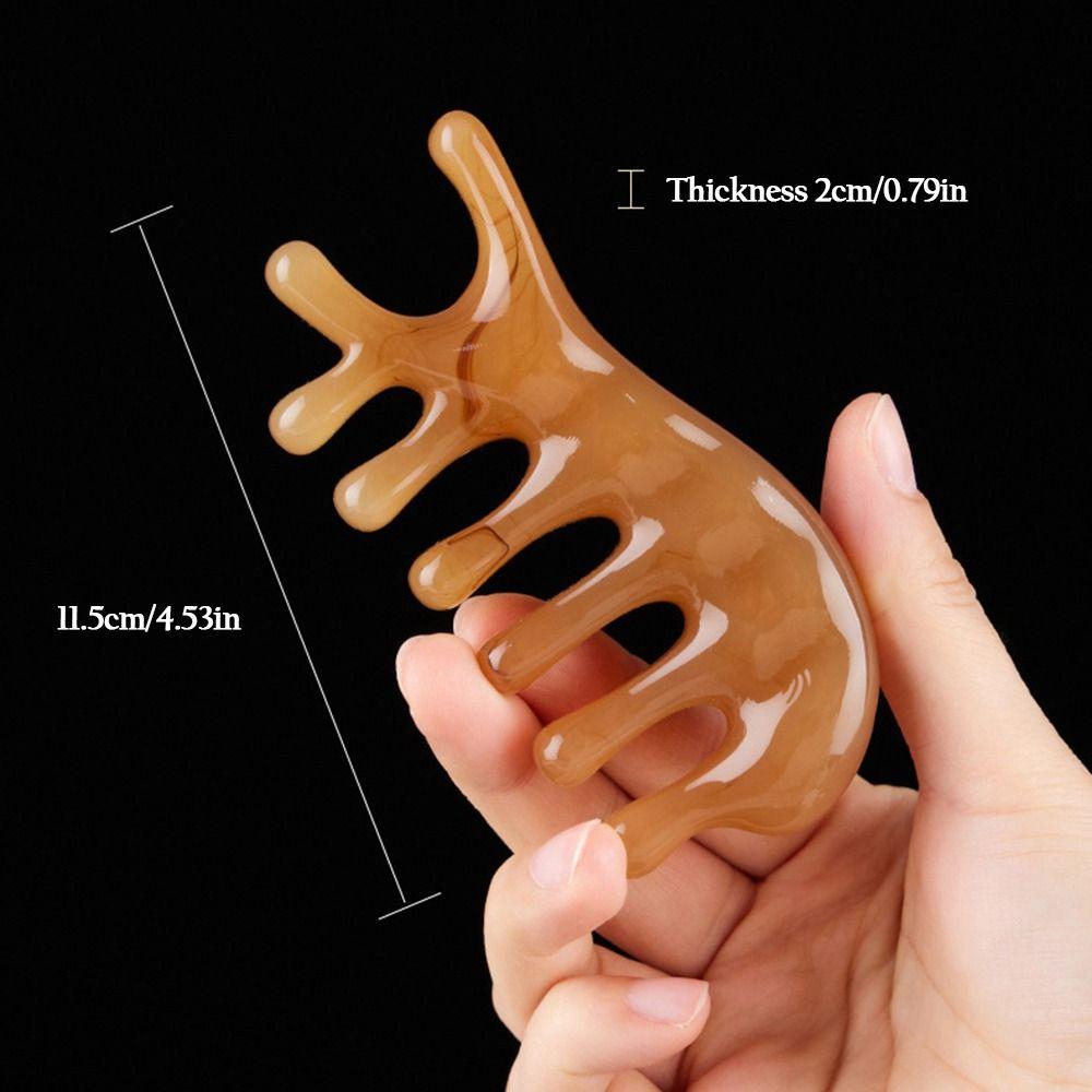 Reflexology Hair Care Meridian Scrapping Wood Comb Hair Comb Scalp Massage Tool Wooden Massage Comb
