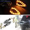 1pc 12 LED Turn for Moto Motorbike Motorcycle Accessories Yellow redSignal Motorcycle Turn Signals Light Tail Lights Indicators