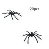 20 PC Halloween Plastic Black Joking Toys Decoration Realistic