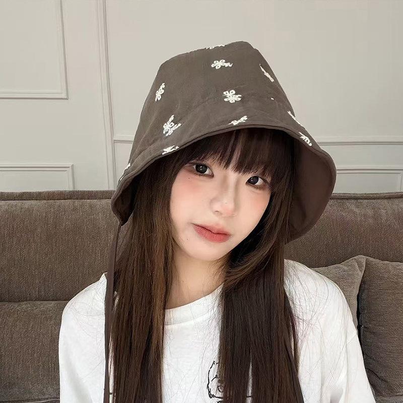Double-Sided Lightweight Summer Hat with Lace-Up for Outdoor Sun Protection A3