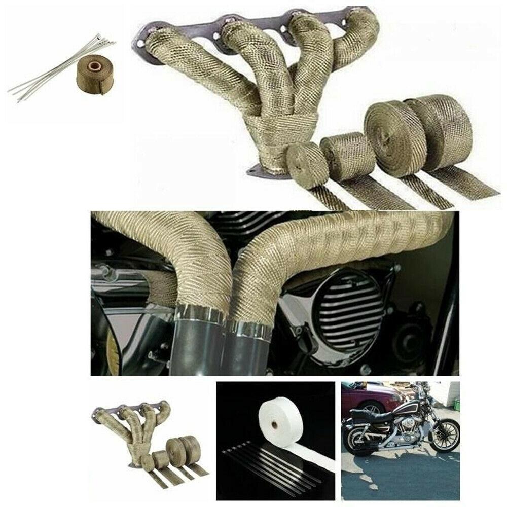 Thermal Exhaust Manifolds Wraps Replacement 5 Meter Set Cable Tie 5Pcs