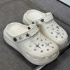 New summer hole shoes slippers women's outer wear summer thick soles go out women's bag head drag