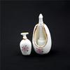 8Pcs 1/12 Miniature Dollhouse Bathroom Accessories Set Floral Ceramic Mini Decor Gift